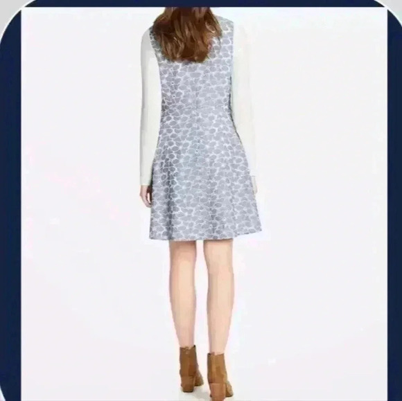 Draper James Embroidered Chambray Circle Love Dress ~ Medium Wash ~ Size 12 - Picture 12 of 13